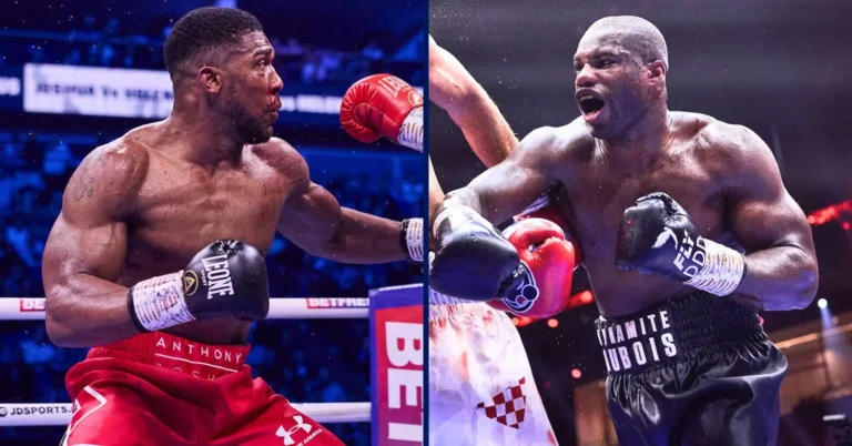 Anthony Joshua and Daniel Dubois. 