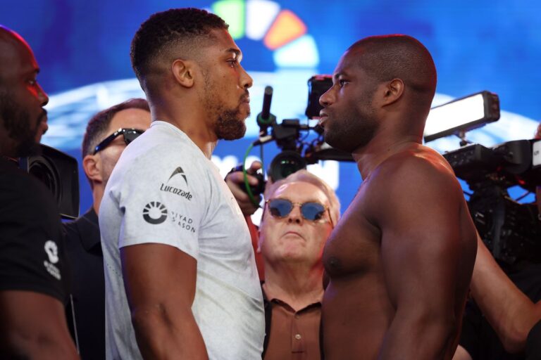 Daniel Dubois and Anthony Joshua